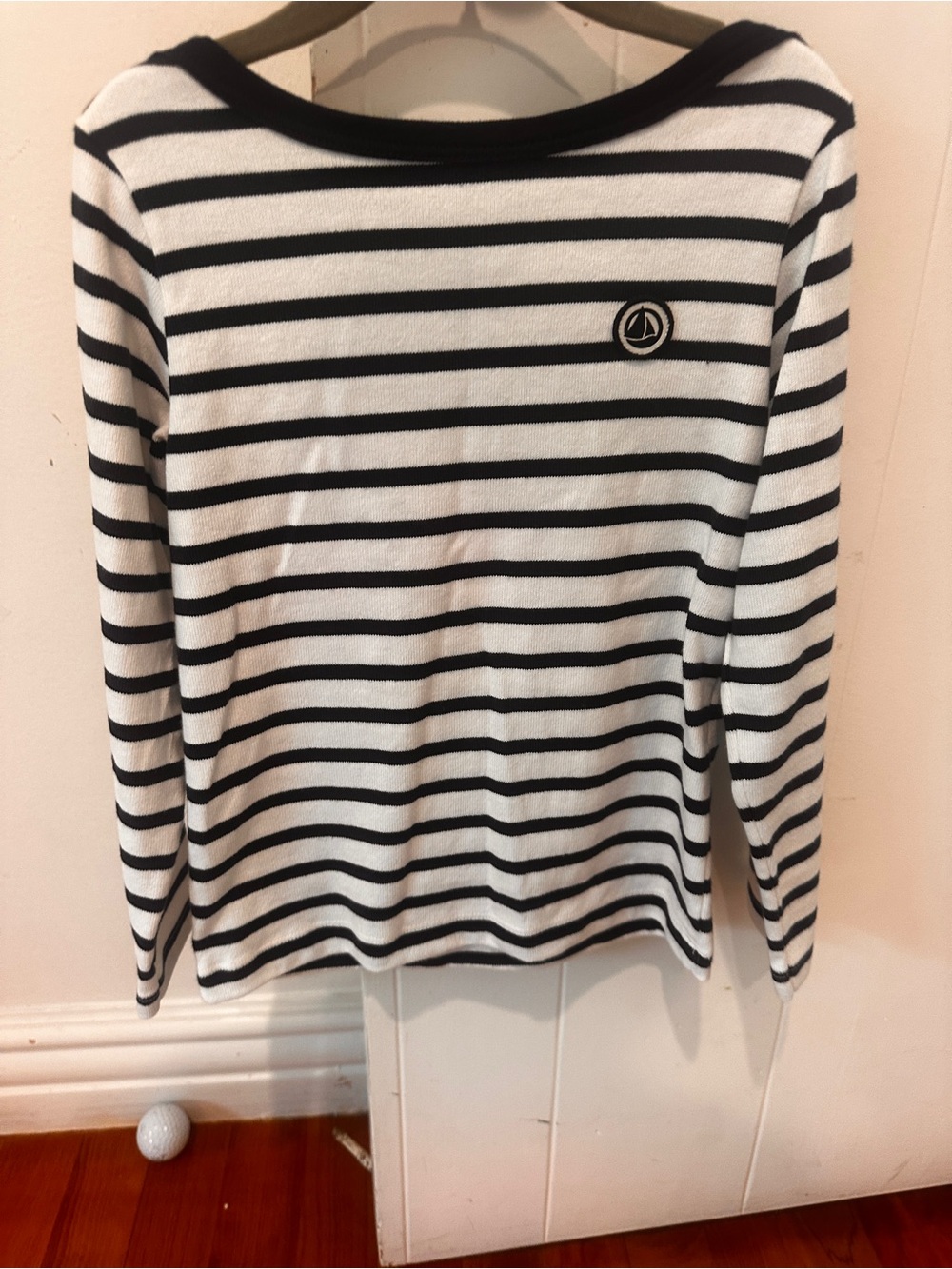Petit Bateau Kids Black & White Striped Sweater Top by Nautical-Inspired Brand